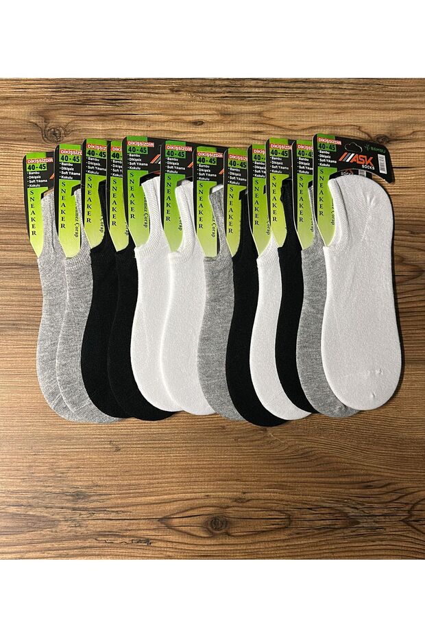 ERKEK BAMBU BABET 12'Lİ ÇORAP - 1