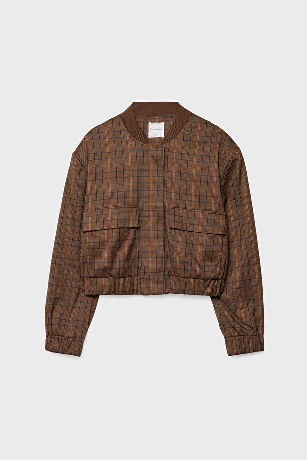 Ekose bomber ceket - 5