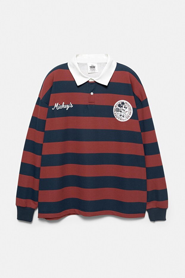 Mickey Mouse çizgili polo yaka - 6