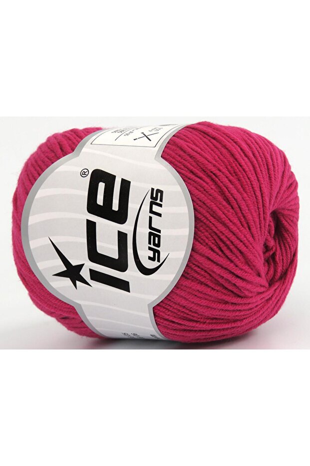 8X50Gr. Alara Cotton, Acrylic Fuchsia Summer Yarns, Cotton