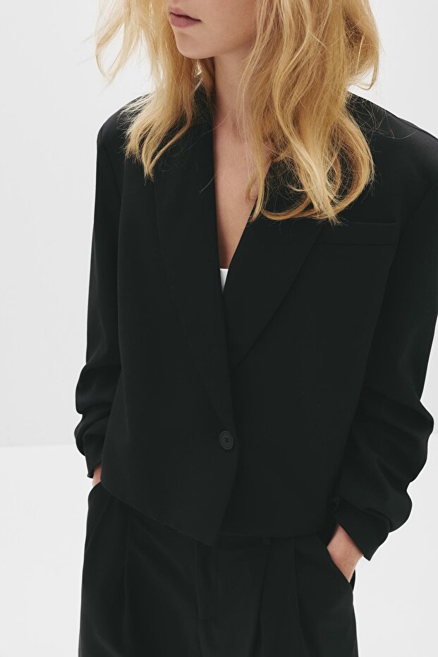 Crop Blazer - 1