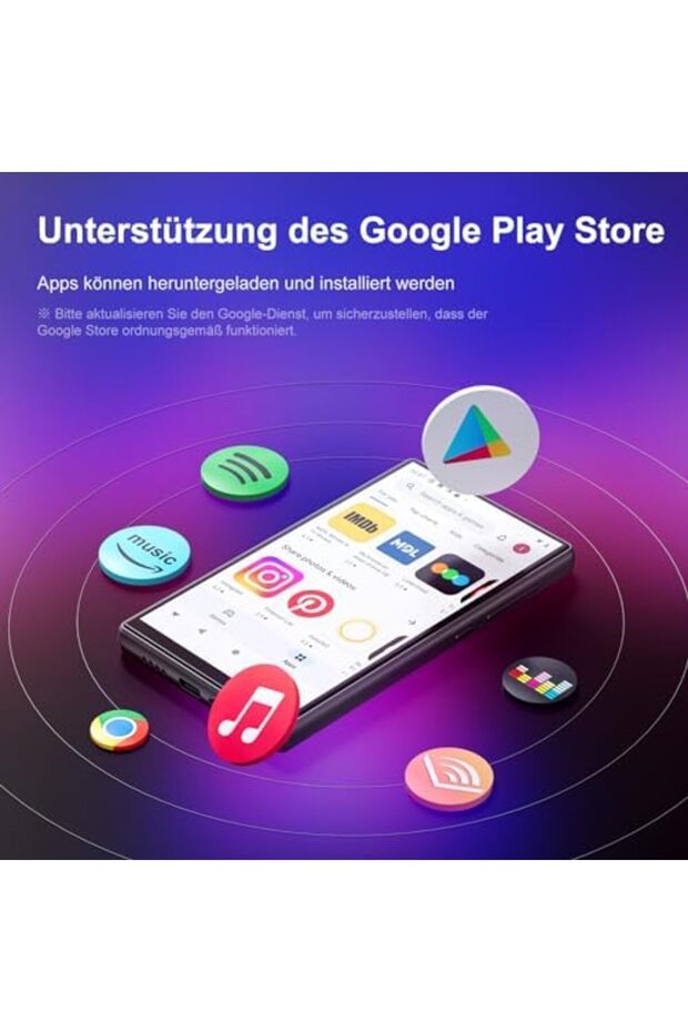 80GB MP3 Player Bluetooth, Android 9.0 with WiFi, 5 Inch IPS Touchscreen (1080 x 1920), Spoti - 6