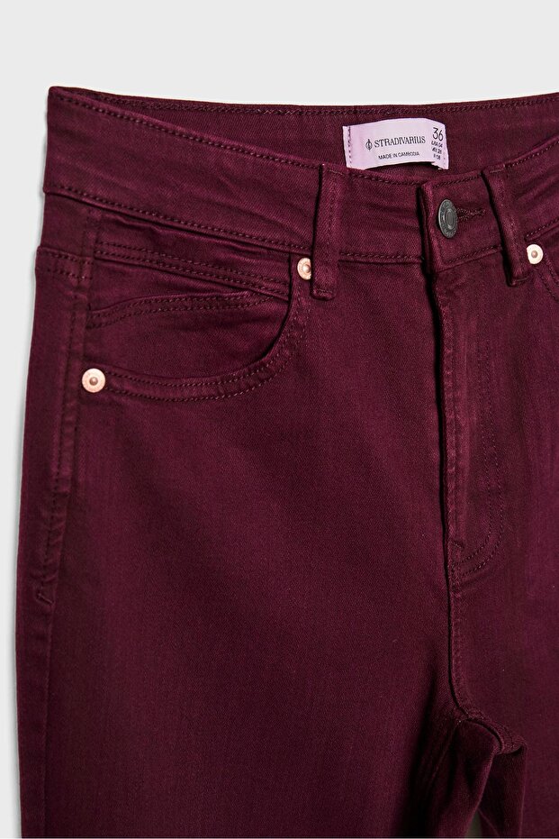 D74 Streç Çan Paça Yırtmaçlı Pantolon - 8