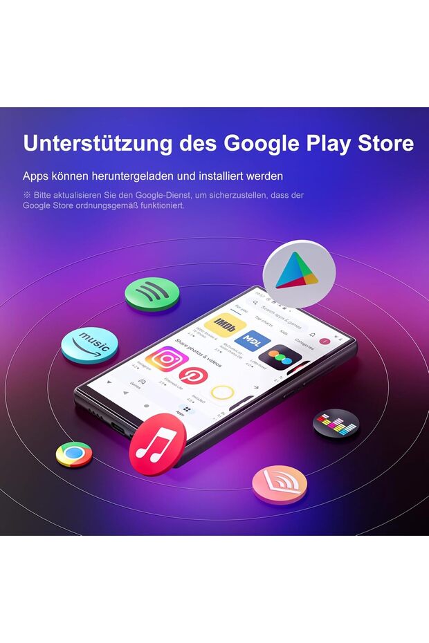 80GB MP3 Player Bluetooth, Android 9.0 with WiFi, 5 Inch IPS Touchscreen (1080 x 1920), Spoti - 5