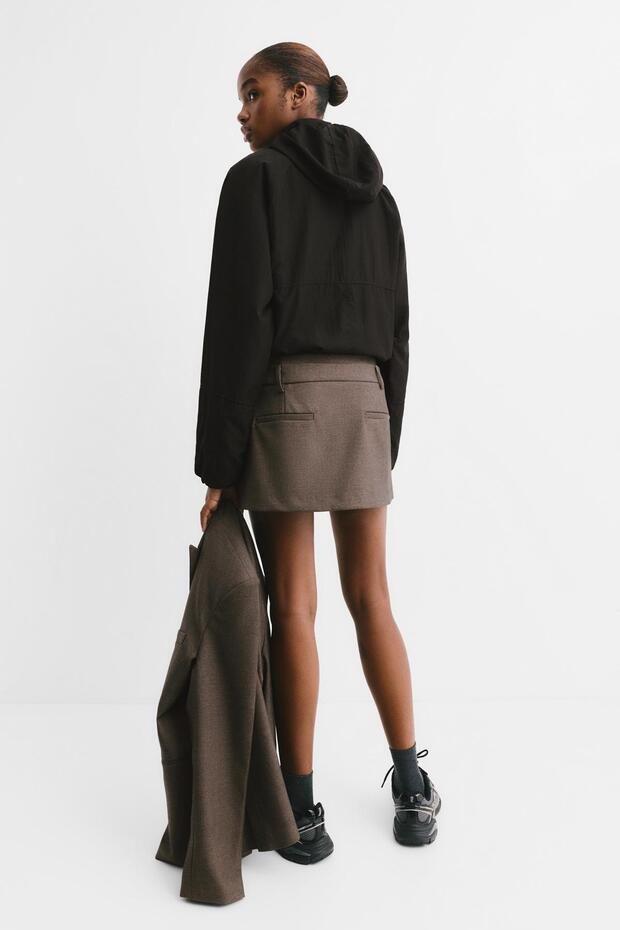 Çift bel etek pantolon - 5