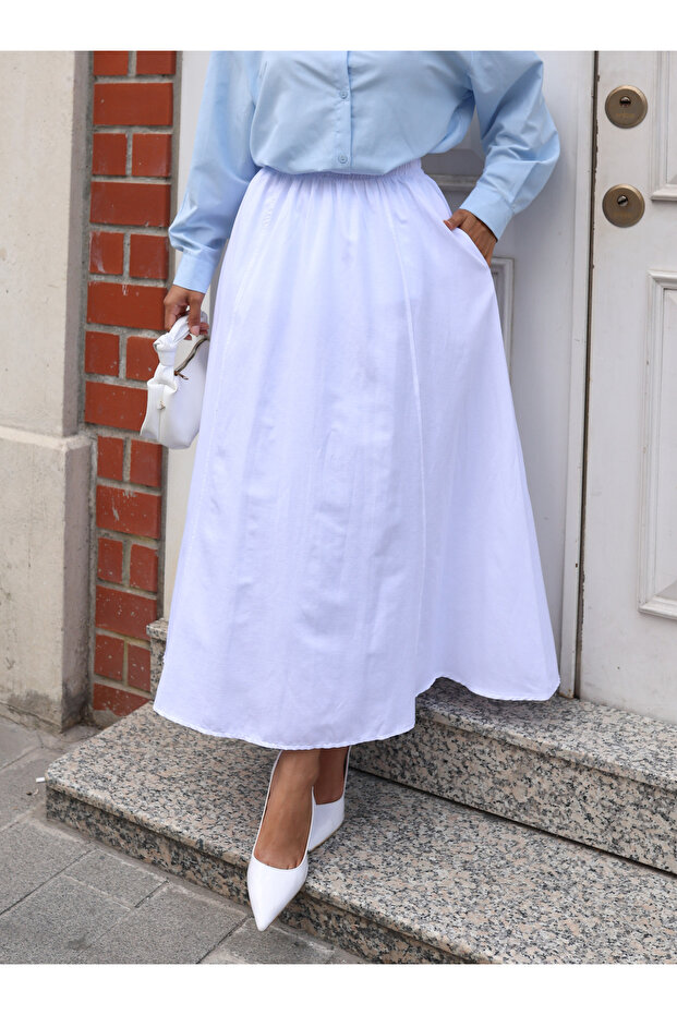 Fusta - Albă - - 5