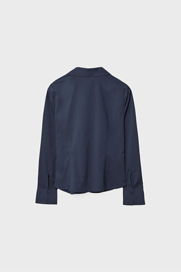 Basic dar kesim gömlek - 6