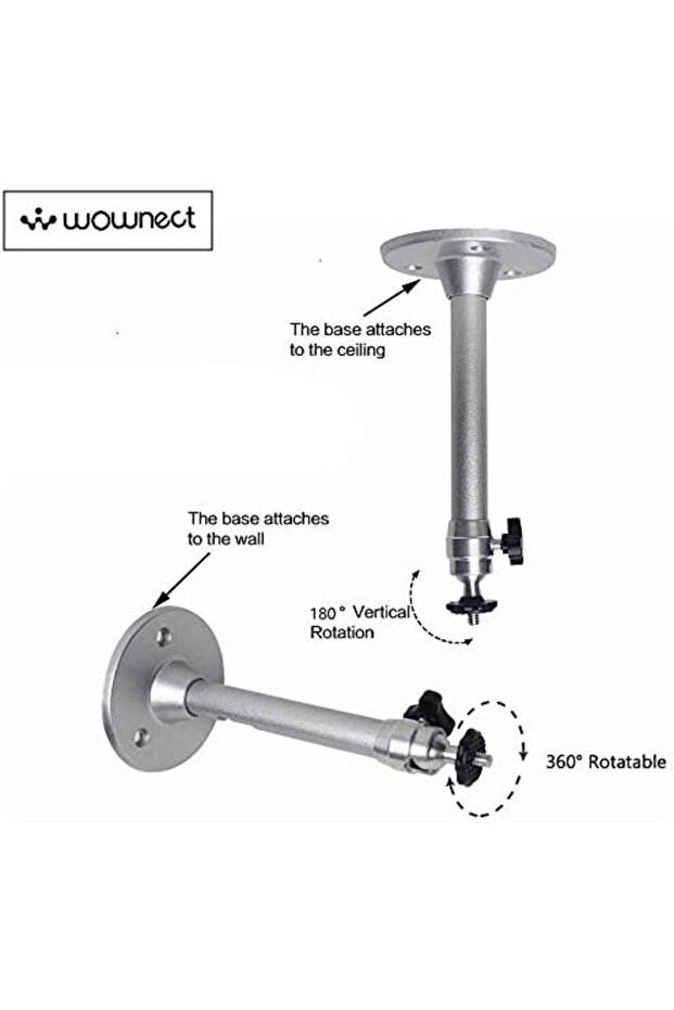 Mini Projector Ceiling Mount Bracket [19cm] Wall Mounting Bracket for Projectors & Security Camera - 4