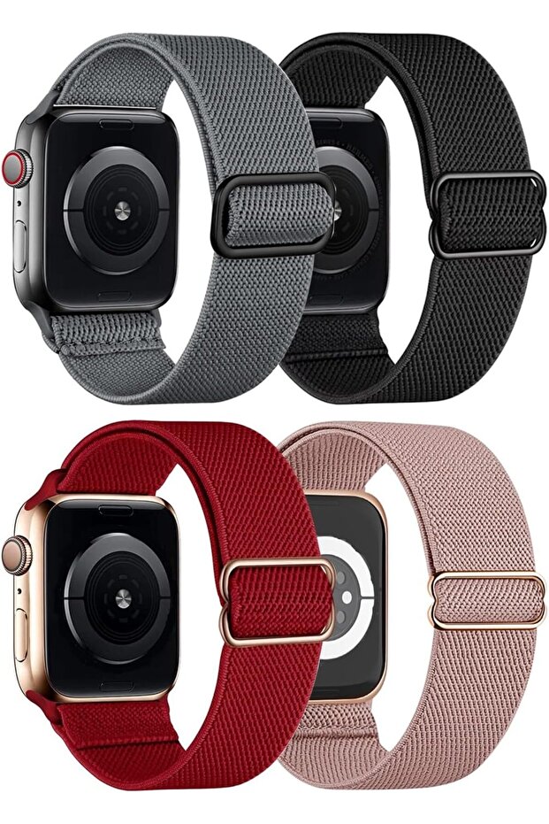Apple Watch 38mm 40mm 41mm 42mm | Stretchy Solo Loop Band | Pack of 4