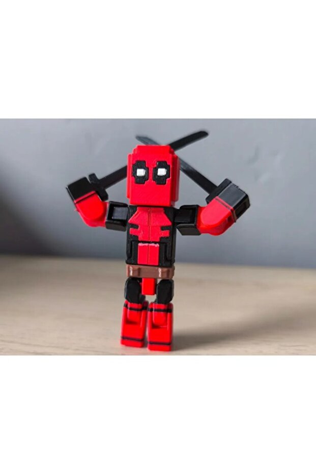 3D Minecraft Deadpool - 2