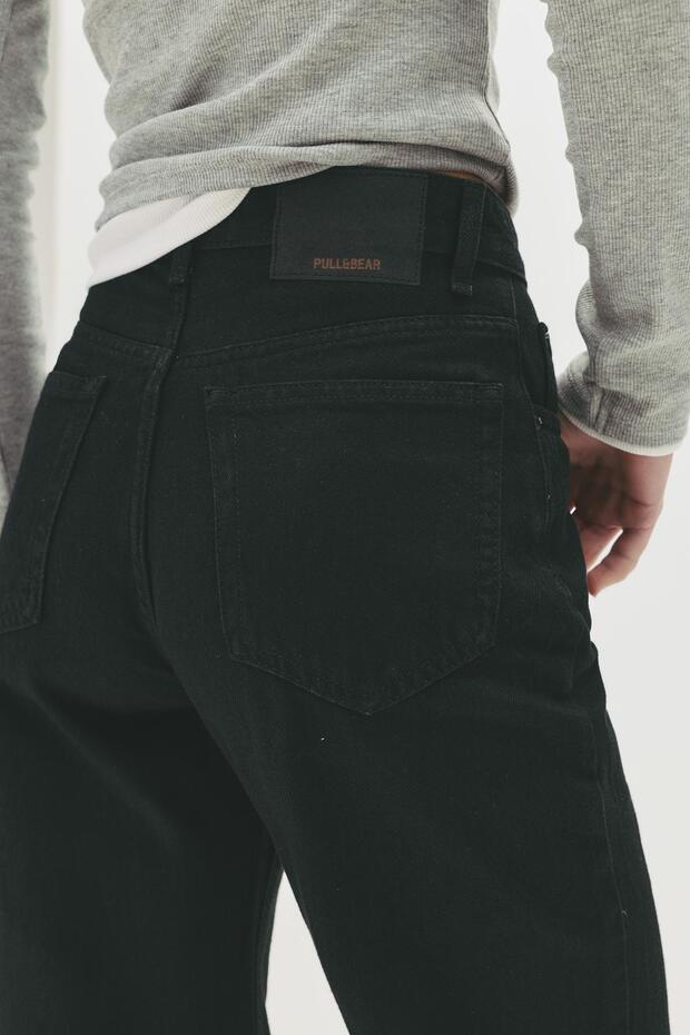 Yüksek bel straight fit jean - 5