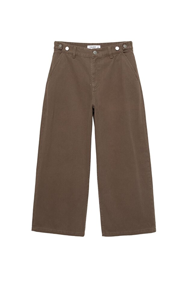 Ayarlanabilir belli balon jean - 4