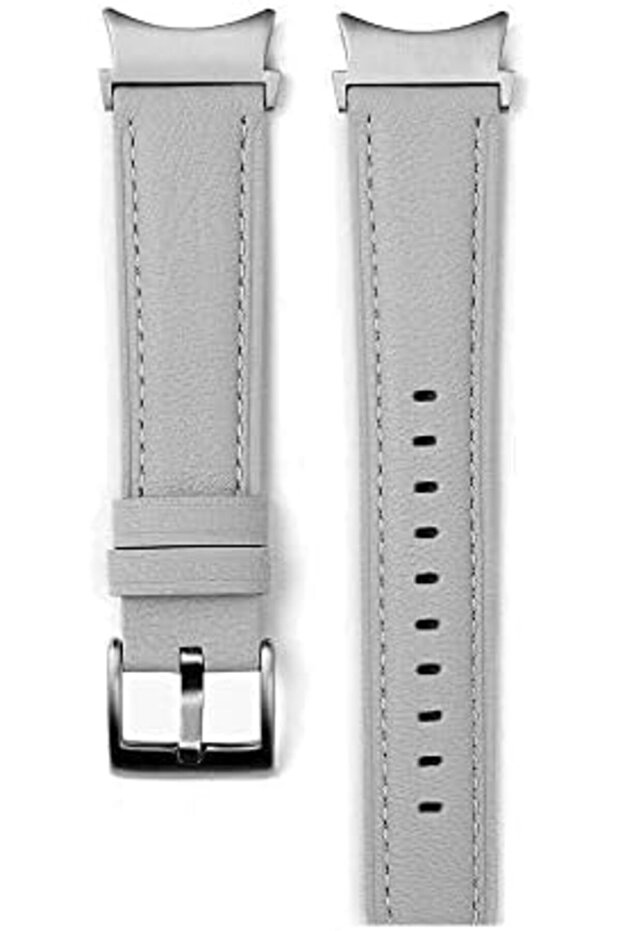Leather Watch Band For Samsung Galaxy Watch 5 40mm 44mm-Grey