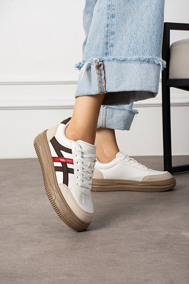 Krep női alkalmi, stílusos tornacipő - 2