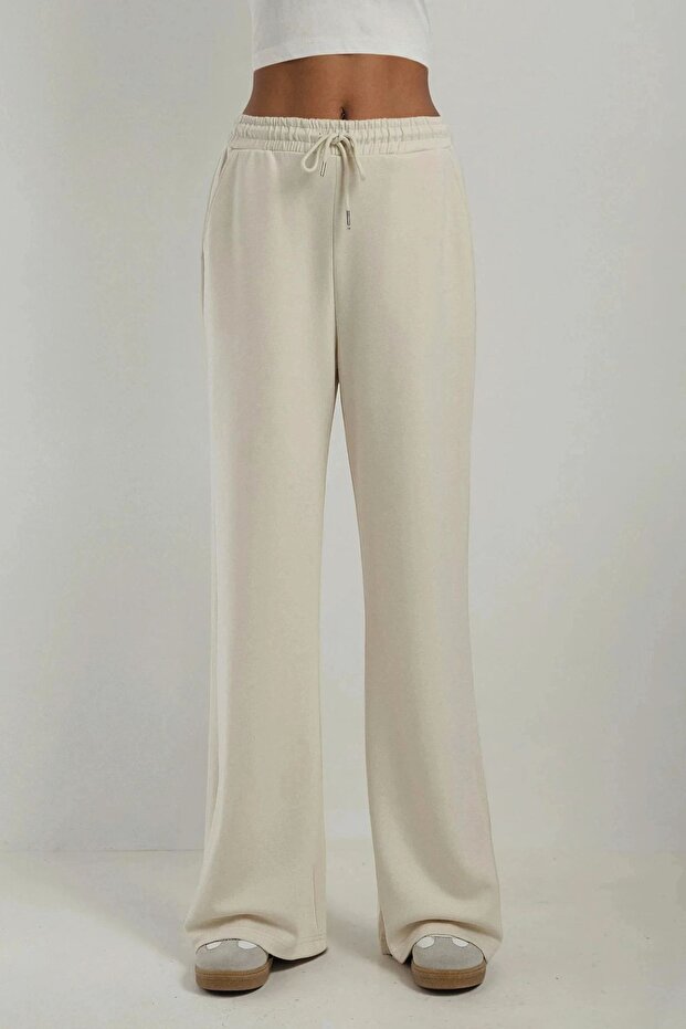 Modal Touch Geniş Paça Eşofman Altı - 1