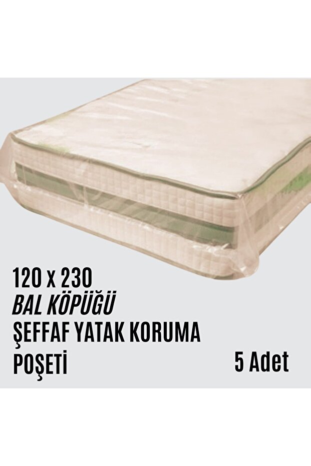 5 Adet 120x230 Tek Kişilik Her Ebat İle Uyumlu Yatak Koruma Poşeti Yatak Saklama Depolama Taşıma - 1