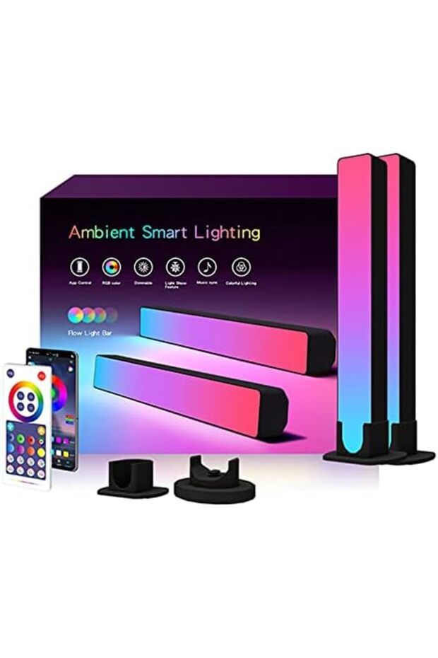 Smart LED Light Bar, RGB Smart LED Lamp with 12 Dynamic Modes and Music Sync Modes, Bluetoot - 1
