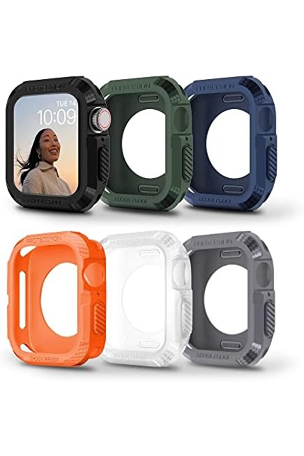 Matte Watch Cover for Apple Watch Ultra 49mm Case with Screen Protector (Pack of 6)
