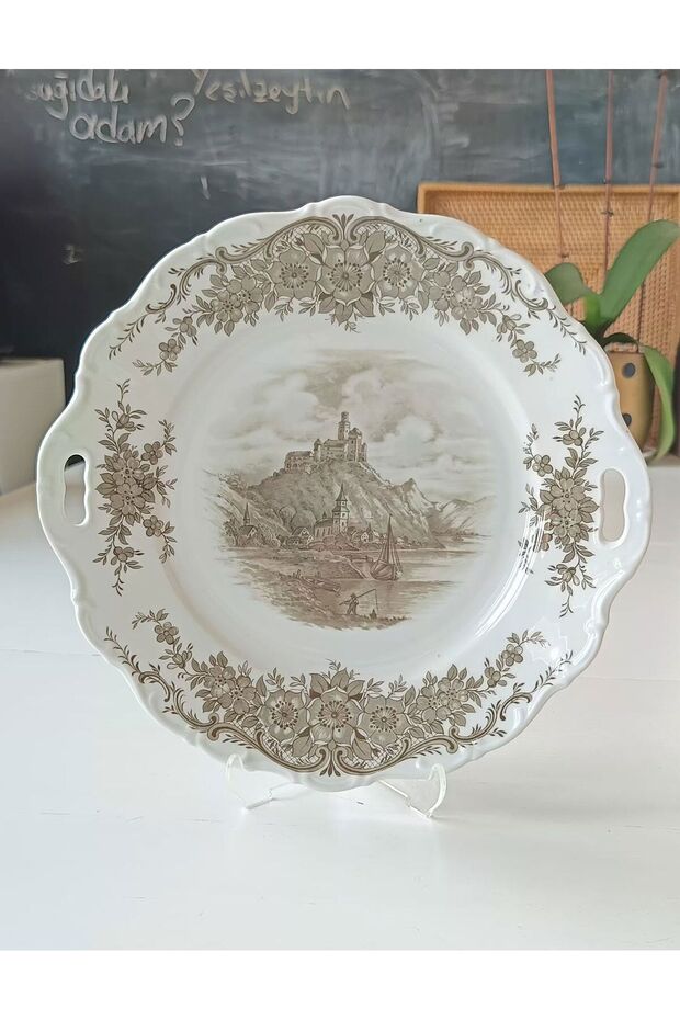 Weiden Bavaria Nurantik West German Antique Porcelain Tray 26.5 cm