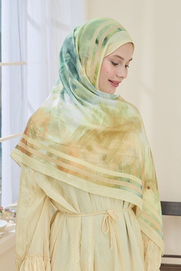 Ashira Desen Bambu Şal - 2