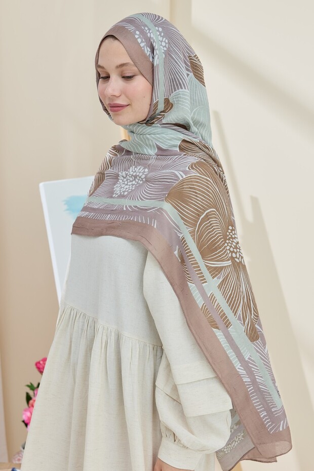 شال من الخيزران بنمط ميليا - 1