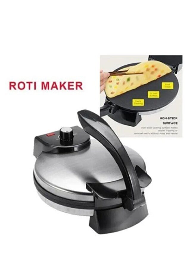 Roti Chapati Maker – Non-Stick Flatbread & Tortilla Press with Adjustable Temperature Control - 3