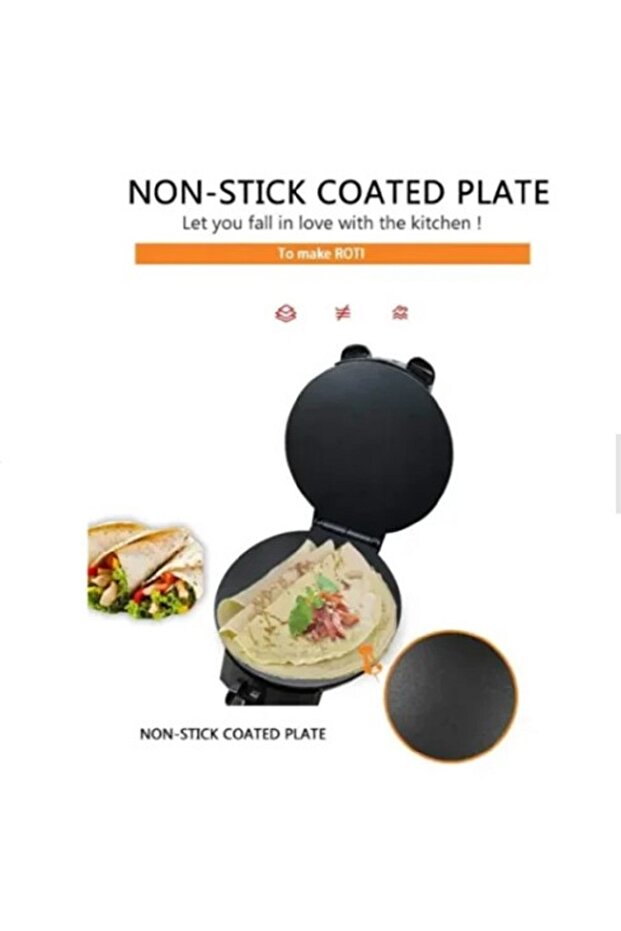 Roti Chapati Maker – Non-Stick Flatbread & Tortilla Press with Adjustable Temperature Control - 4
