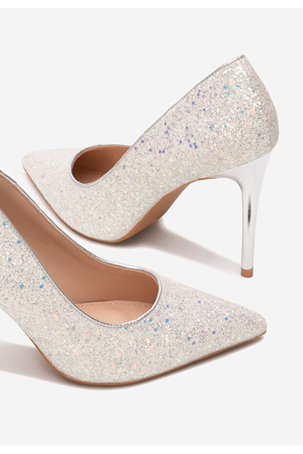 Bílé lodičky do špičky Janey - 5