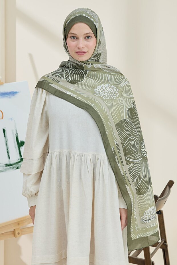 Melia Desen Bambu Şal - 1