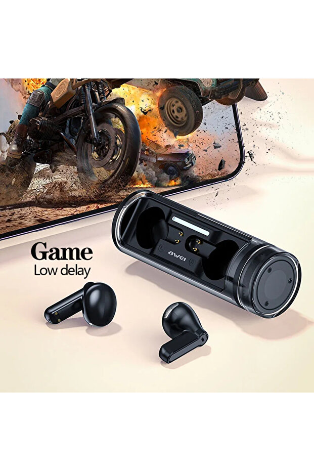 NEW Arrival! T77 Bluetooth Earbuds with Microphone & Rotating Charging Case with Noise Cancelling - 7