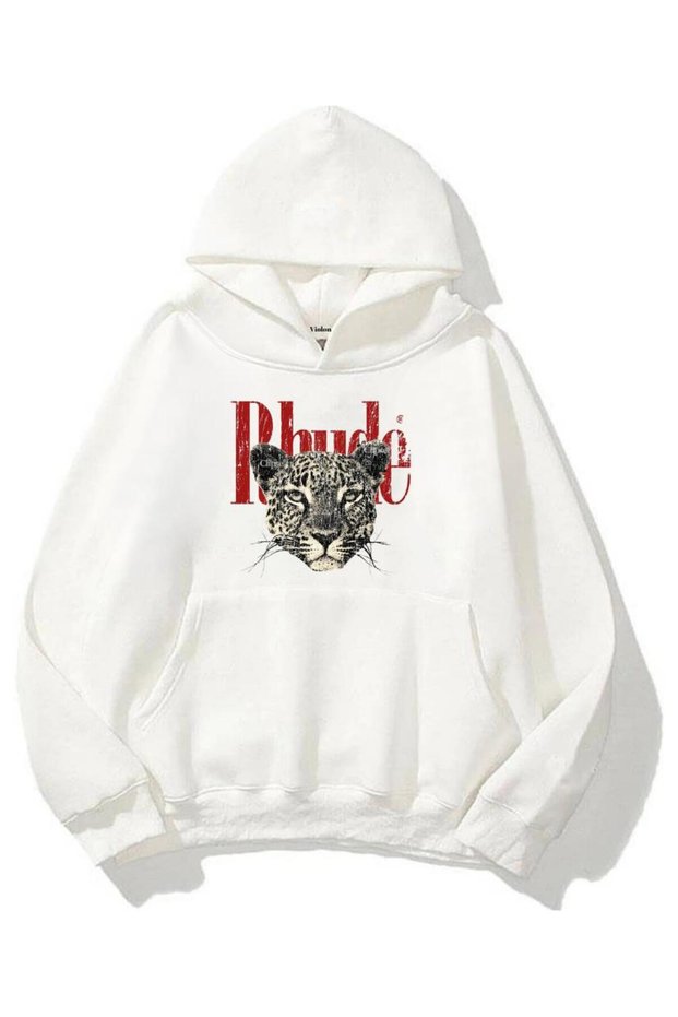 Rhude Hooded Unisex Winter Sweatshirt