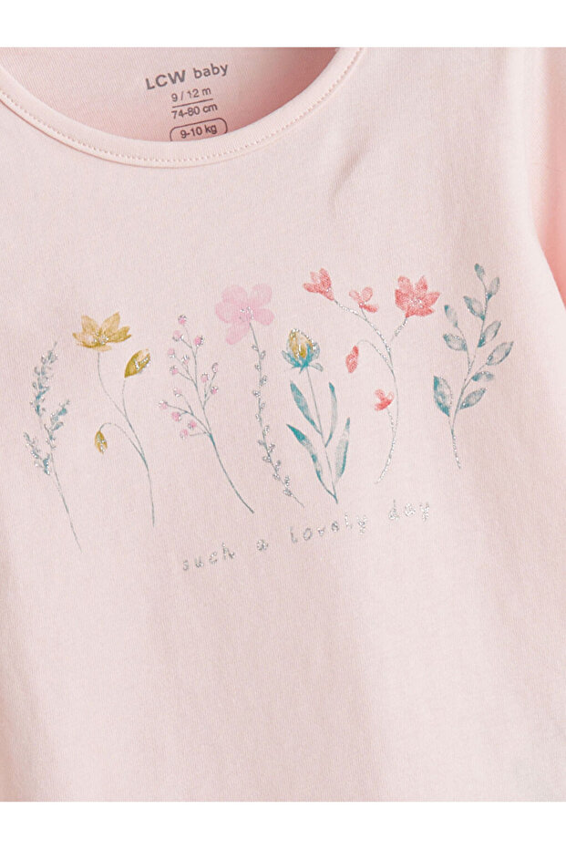 Timeless Store'dan Zamansız Öneriler | Bisiklet Yaka Çiçekli Kız Bebek Pijama Takımı 2'li - 3
