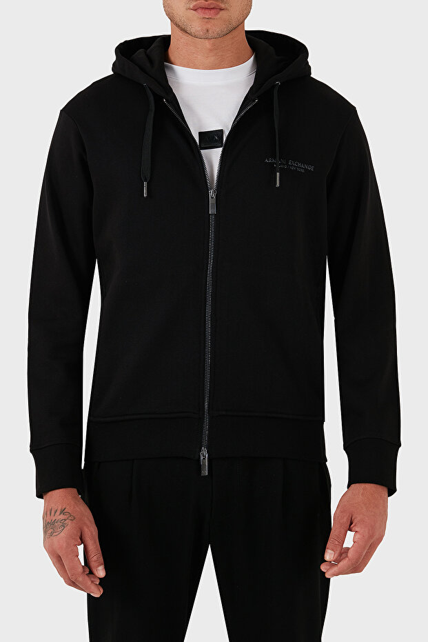 Logo Printed Stretch Cotton Regular Fit Hooded Sweat Men's Sweat Xm001293 Af20934