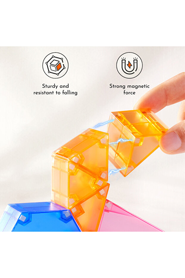 3D Magnetic Blocks - 46pcs - 6