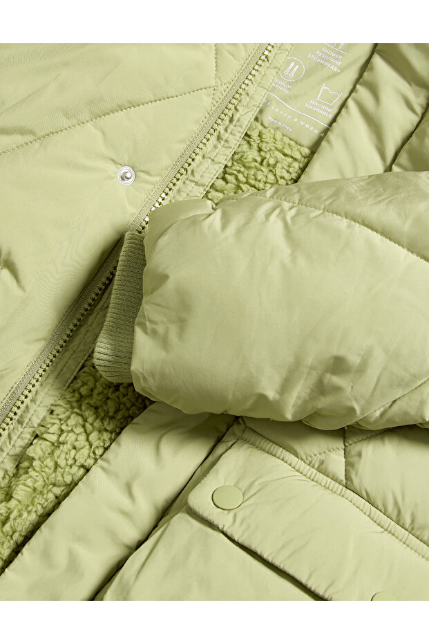 Kapüşonlu Kapitone Ceket (2–8 Yaş) - 7