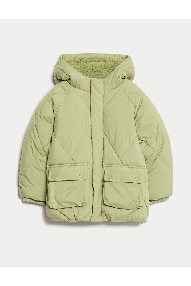 Kapüşonlu Kapitone Ceket (2–8 Yaş) - 8