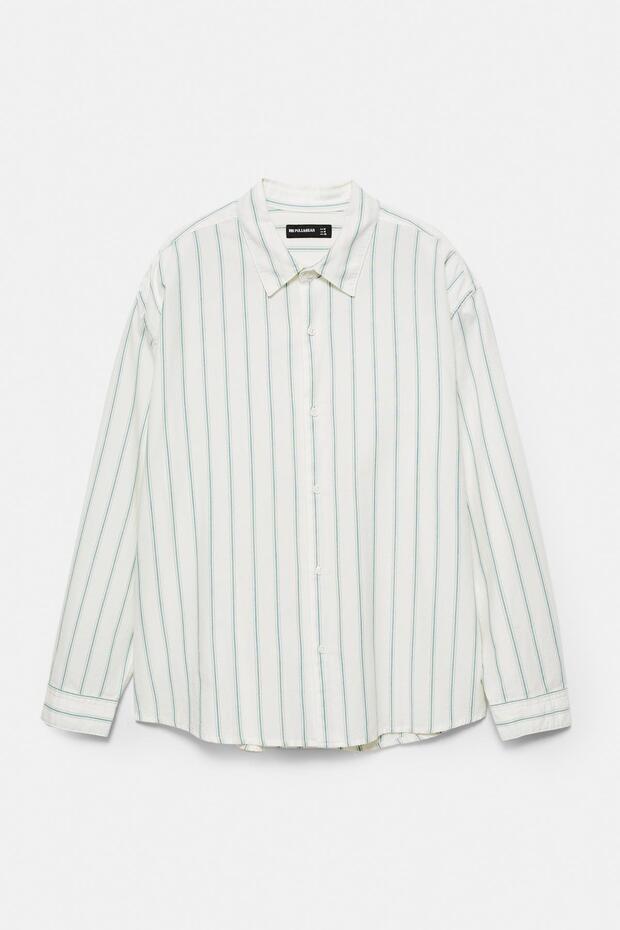 Uzun kollu çizgili gömlek - 1