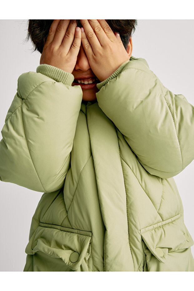 Kapüşonlu Kapitone Ceket (2–8 Yaş) - 5