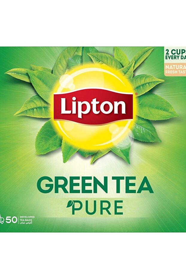 Pure Green Tea Value Pack 50 Teabags 75 gNatural Antioxidant Rich Drink for Daily Wellness