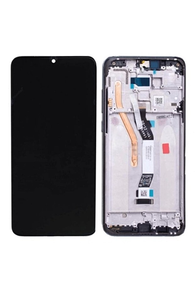 Xiaomi Compatible Redmi Note 8 Pro Lcd Screen Touch Black Slatted Double Line