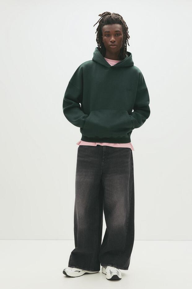 STWD işlemeli kapüşonlu sweatshirt - 2