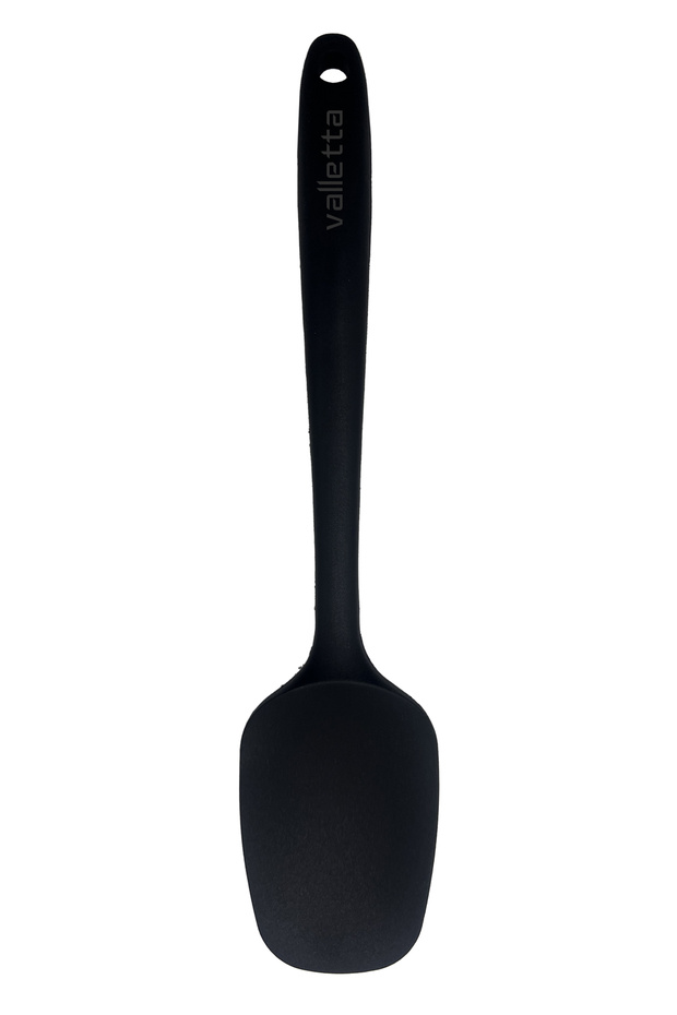 Single Heat Resistant Fireproof Non-Stick Silicone Spatula Black
