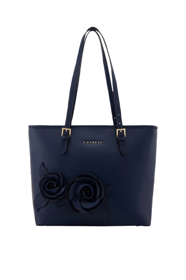 حقيبة توت بلوم متوسطة الحجم باللون الأزرق البحري - 1