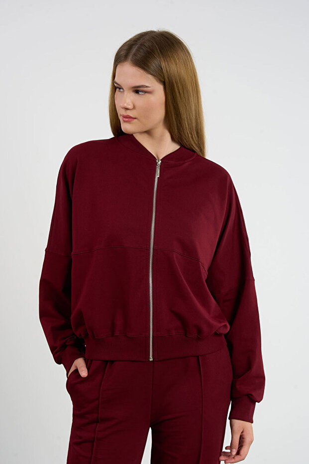 Fermuarlı Eşofman Üstü - 1