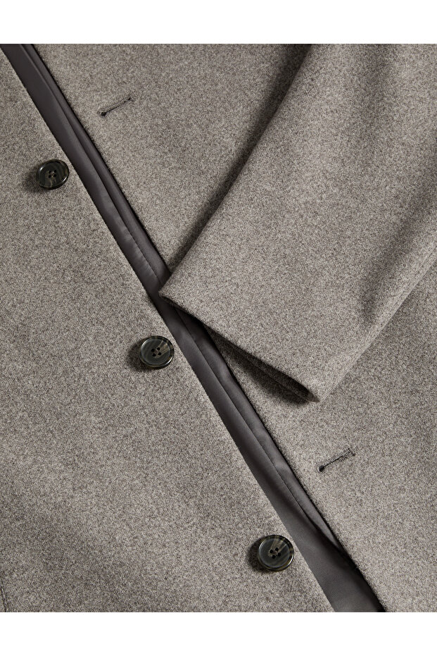 Yüksek Yaka Ceket - 4