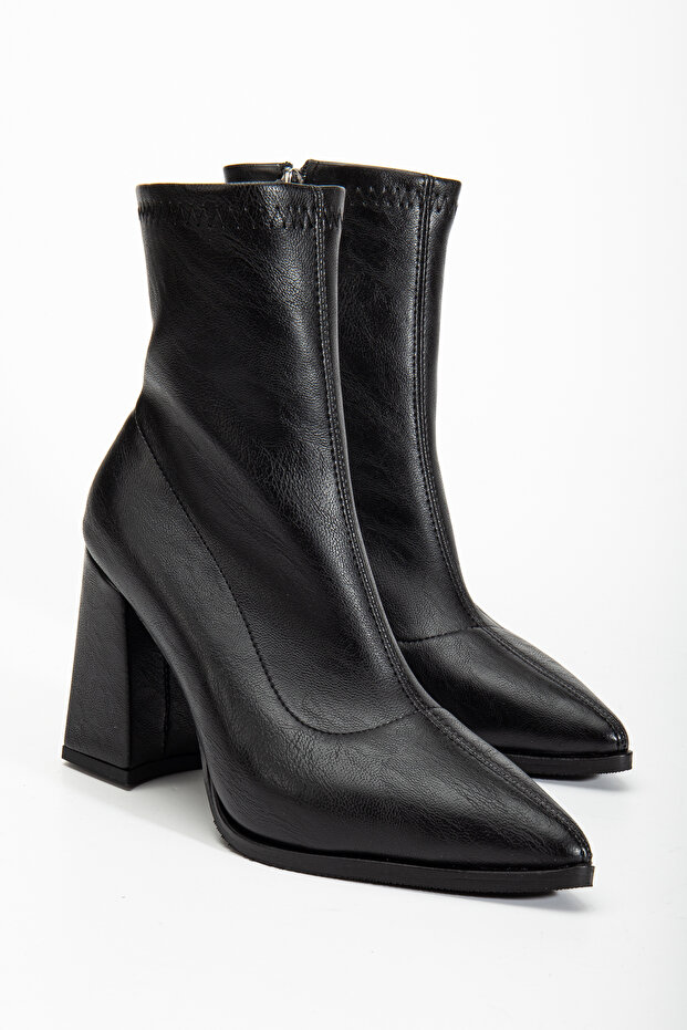 Hera Topuklu Sivri Burun Bot - 5