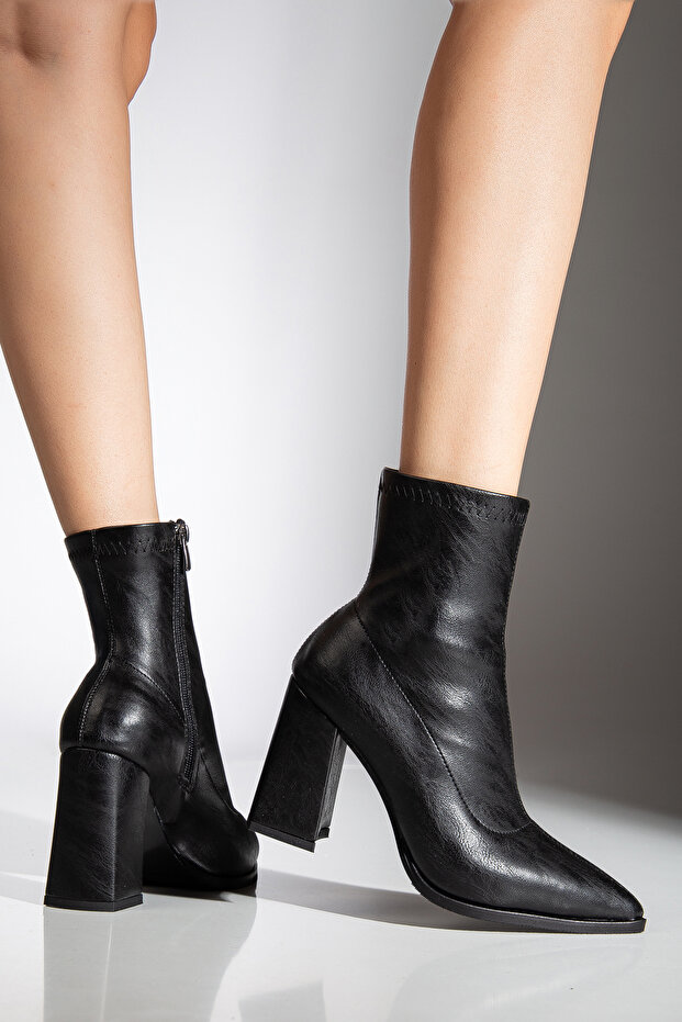 Hera Topuklu Sivri Burun Bot - 4