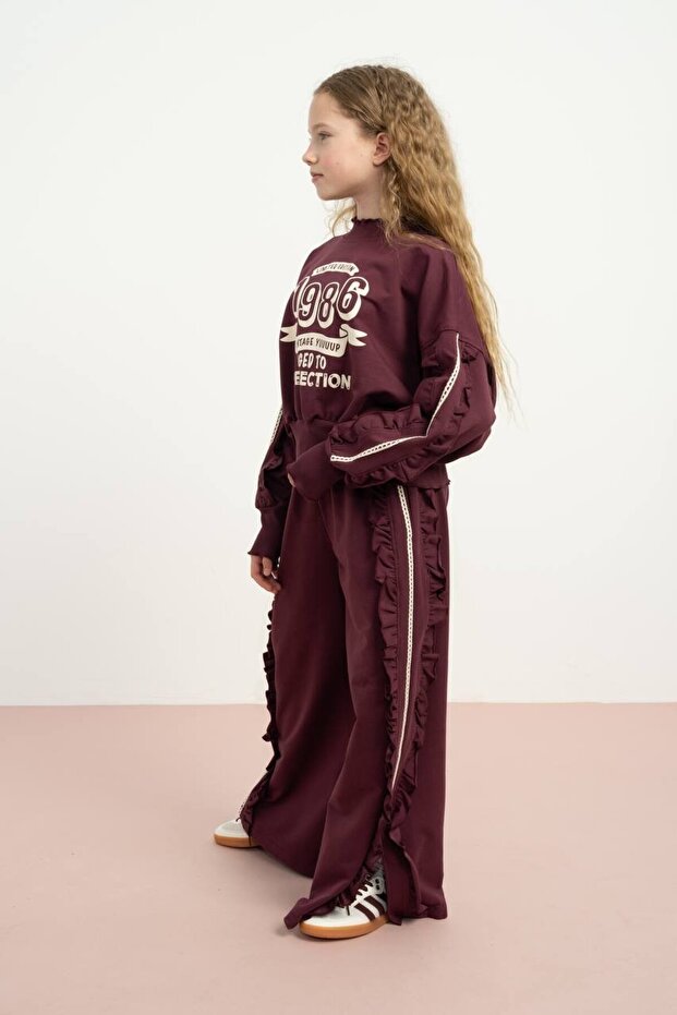 Girl 7806 Kids Sweat-Pants Set
