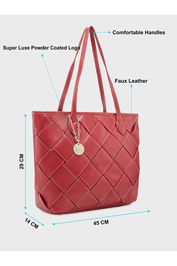 حقيبة جيبسي متوسطة الحجم باللون الكستنائي - 8