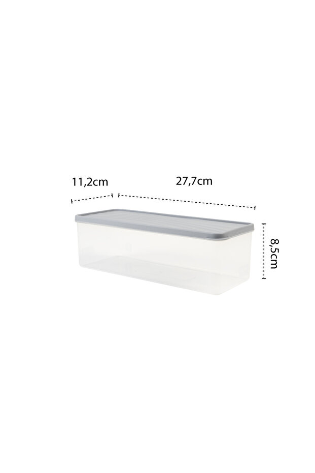 Deep Freezer Storage Container – with Lid – Transparent, Bpa-Free, Leakproof 2L Gray - 4